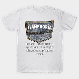 Teacher Funny Definition JEANPHORIA Vintage Jean Lover Gifts T-Shirt